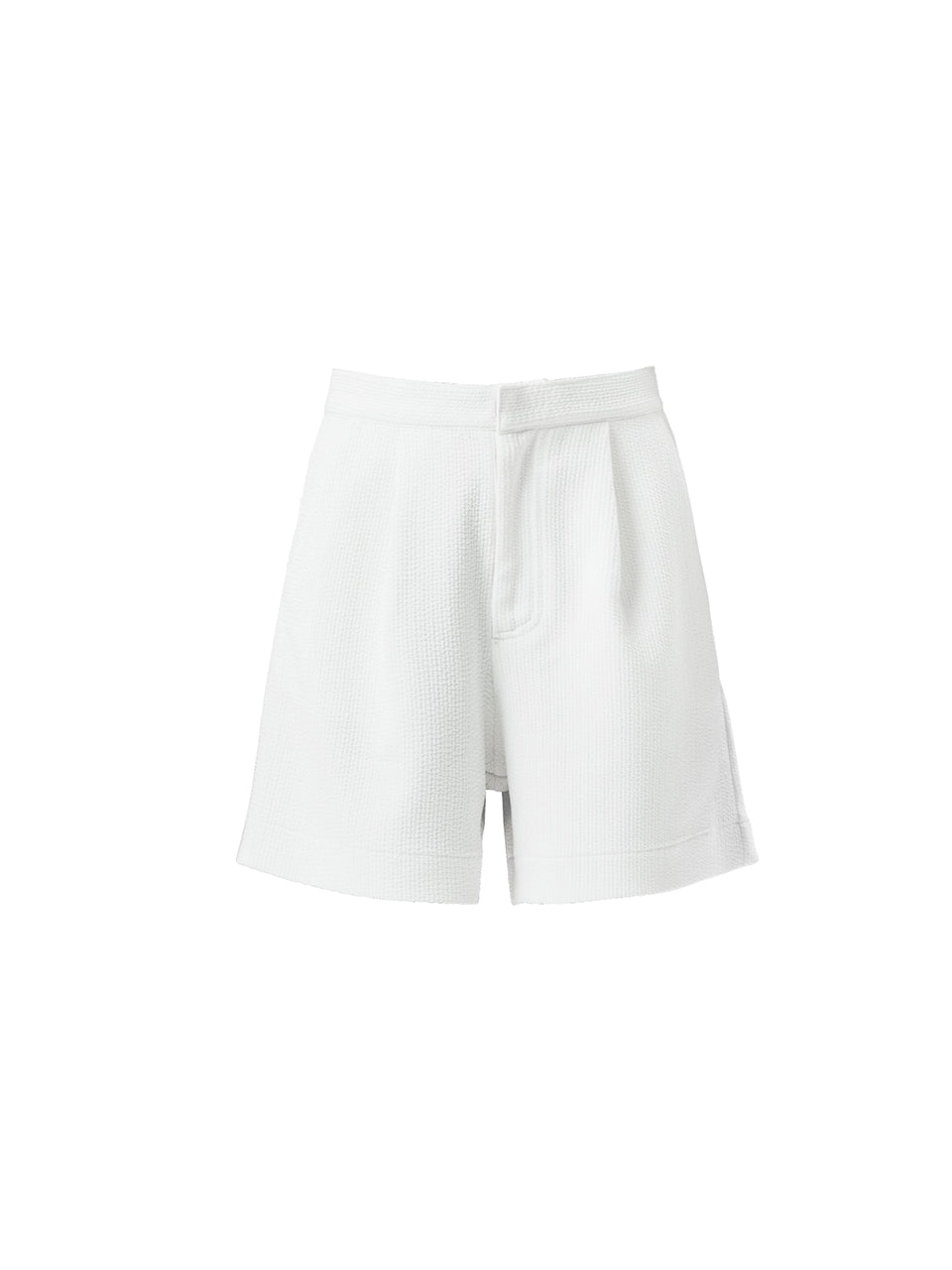 Cotton Candy Cover Up Pintuck Shorts White