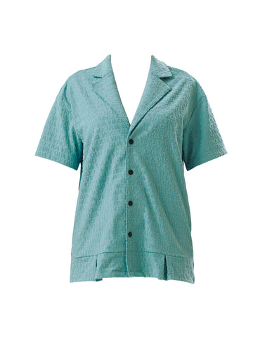 Daydream Terry Cover Up Short Sleeve Robe Jade